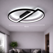 Żyrandol LED z pilotem VECTOR ARCUS 52W, 2 elementy, światło zimne/ciepłe/neutralne, możliwość przyciemniania, czarne Żyrandole LED z pilotem Domyślny tytuł Alessandro Design