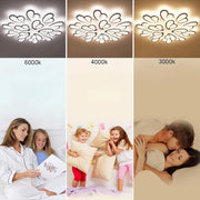 Żyrandol LED z pilotem BLOSSOM 146W, 12 płatków, światło zimne/ciepłe/neutralne 3000k/4000k/6000k, możliwość przyciemniania, biały żyrandol LED z pilotem Domyślny tytuł Alessandro Design
