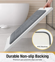 Covoras de Baie, 50x80 cm, Gri, Antiderapant, Absorbant Covoare Baie Default Title Alessandro Design