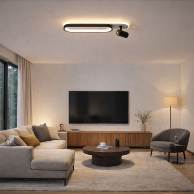 Regulowany projektor LED FISSO Camilla 49W, światło 3000/4000/6000K, Czarny