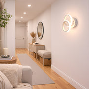 Żyrandol LED VERTEX CIRCULA 21W, 2 koła, metalowe ramki, światło zimne/ciepłe/neutralne, białe żyrandole LED Domyślny tytuł Alessandro Design