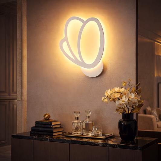 Kinkiet LED Tulip 15 W, światło zimne/ciepłe/neutralne 3000 K/4000 K/6000 K, białe, metalowe i akrylowe kinkiety wewnętrzne tytuł domyślny Alessandro Design