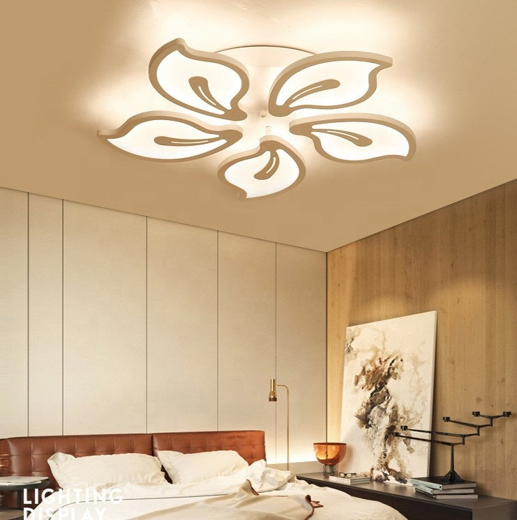 Żyrandol LED z pilotem JAŚMIN 66W, 5 płatków, światło zimne/ciepłe/neutralne, możliwość przyciemniania, biały Żyrandol LED z pilotem Domyślny tytuł Alessandro Design