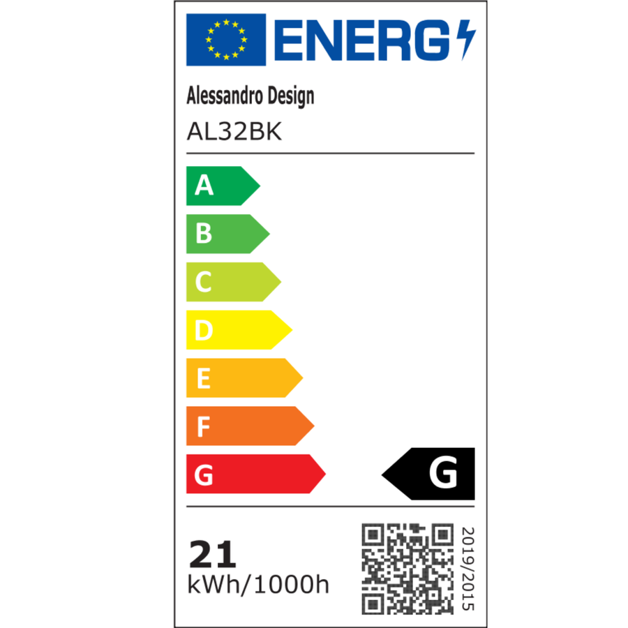 Kinkiet LED 21W Swarna Zimny/Ciepły/Neutralny, Czarny Połysk Dzieci Domyślny Tytuł Alessandro Design