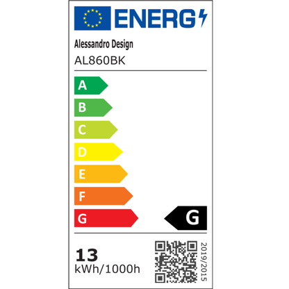 Kinkiet LED Reid 13W, światło zimne/ciepłe/neutralne, czarny Kinkiety wewnętrzne Tytuł domyślny Alessandro Design