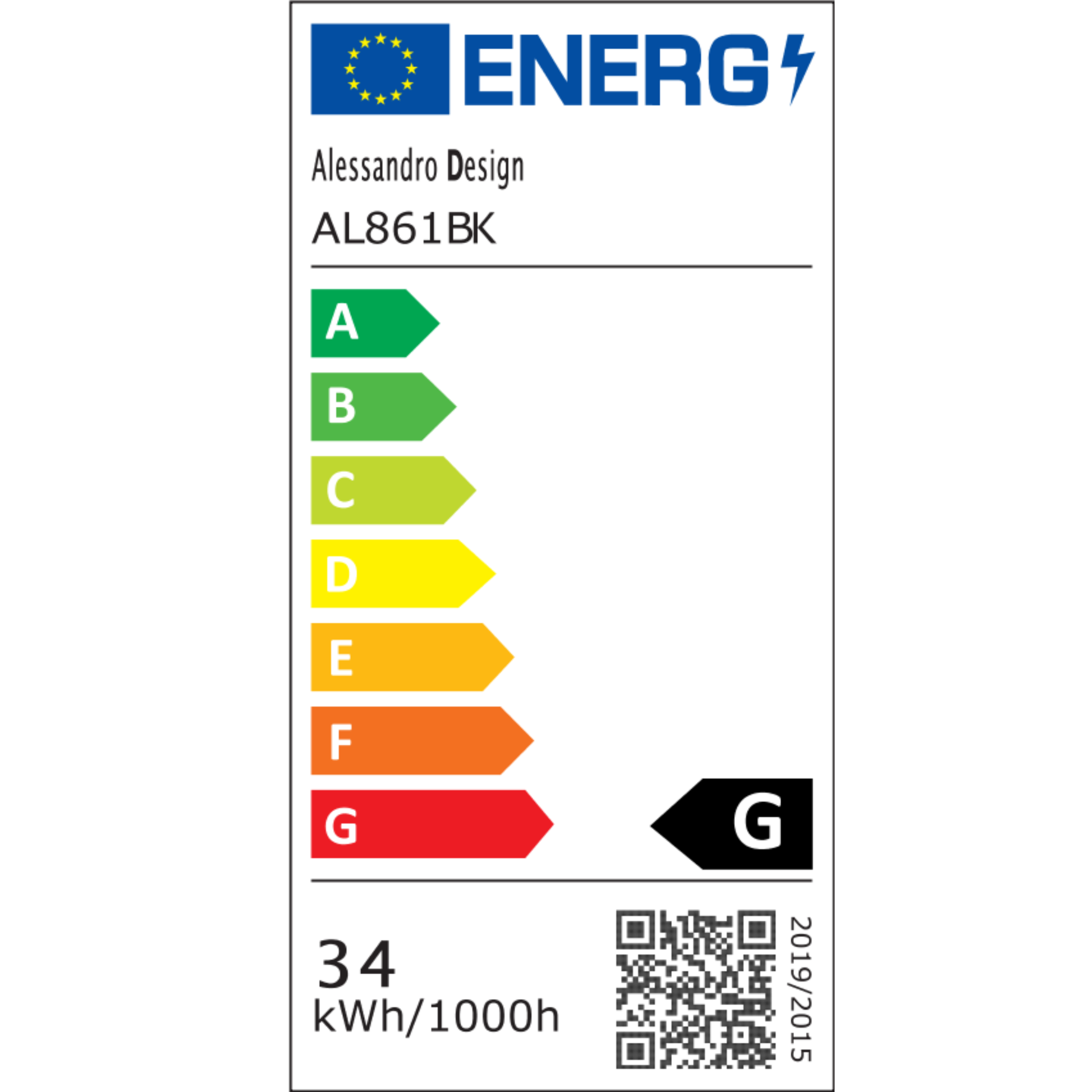 Kinkiet LED Key Sol 34W Zimne/ciepłe/neutralne światło Czarne metalowe kinkiety wewnętrzne Domyślny tytuł Alessandro Design