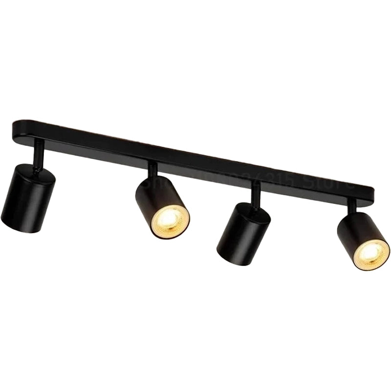 Nowoczesny klasyczny żyrandol, Joom z projektorem liniowym, 4XGU10, metal, czarny, żarówki nie są wliczone w cenę Żyrandole LED Domyślny tytuł Alessandro Design