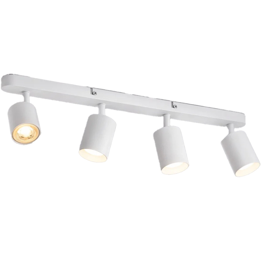 Żyrandol Joom z projektorem liniowym 4XGU10 Białe żyrandole LED Domyślny tytuł Alessandro Design