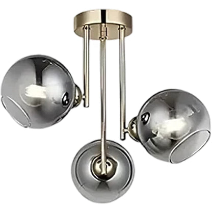 Nowoczesny żyrandol z żarówką MODUS, 3x E27, złoty, metalowy Żyrandole nowoczesne Domyślny tytuł Alessandro Design