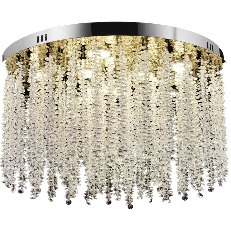 Candelabru LED Cristal LLC215/400WH Rotund, 22W, Lumina Rece/Calda/Neutra, Cristal, Auriu Candelabre Cristal Default Title Alessandro Design