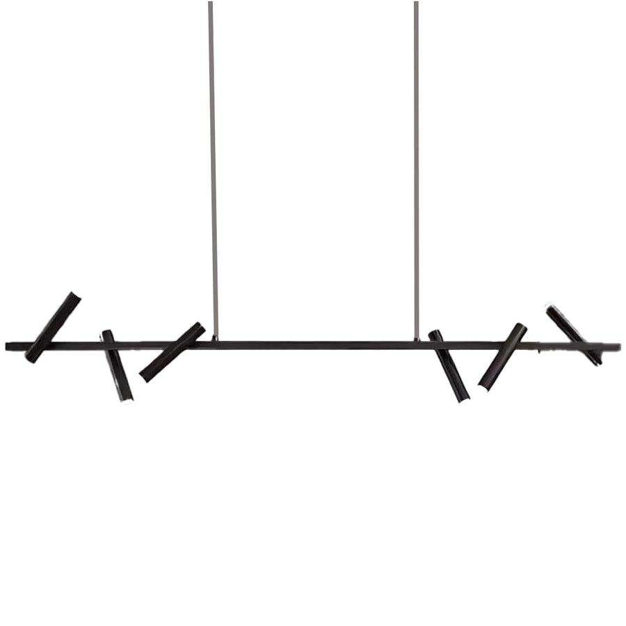 Lustra LED Harman, 23W, 6 Surse, Lumina Neutra, Negru Lustre Moderne Default Title Alessandro Design