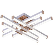 Żyrandol LED z pilotem AXIAL, 83 W, 6 elementów, światło zimne/ciepłe/neutralne, możliwość przyciemniania, biały żyrandol LED z pilotem Domyślny tytuł Alessandro Design
