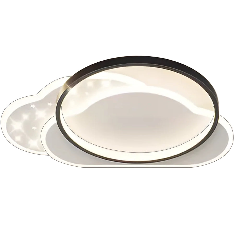 Żyrandol LED z pilotem NUVIA 71W, Chmura, Światło zimne/ciepłe/Neutralne, Możliwość ściemniania, Czarne Żyrandole LED z pilotem Domyślny tytuł Alessandro Design