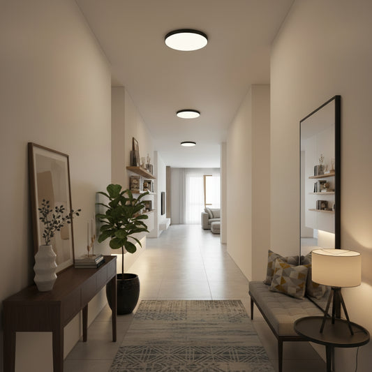 Lampa sufitowa LED SOLIS 27cm 20W Zimne światło, czarne lampy sufitowe LED Domyślny tytuł Alessandro Design