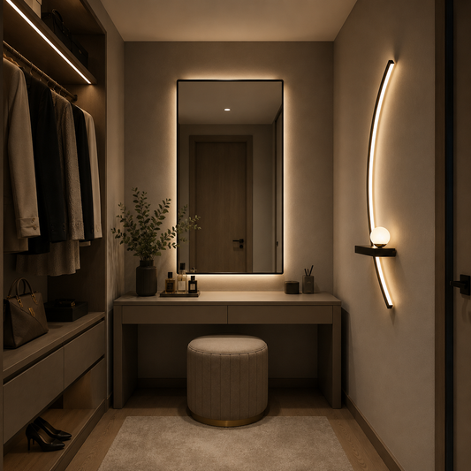 Aplica LED Decorativa GDANSK, 20W, 57x20cm, Lumina Calda / Neutra/ Rece, Negru, Metal si Acril