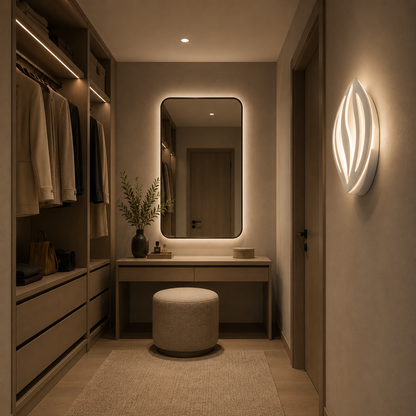 Lampa LED ORCHID 15W Płatek Zimne/Ciepłe/Neutralne Światło Akrylowe Metalowe Białe