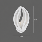 Lampa LED ORCHID 15W Płatek Zimne/Ciepłe/Neutralne Światło Akrylowe Metalowe Białe