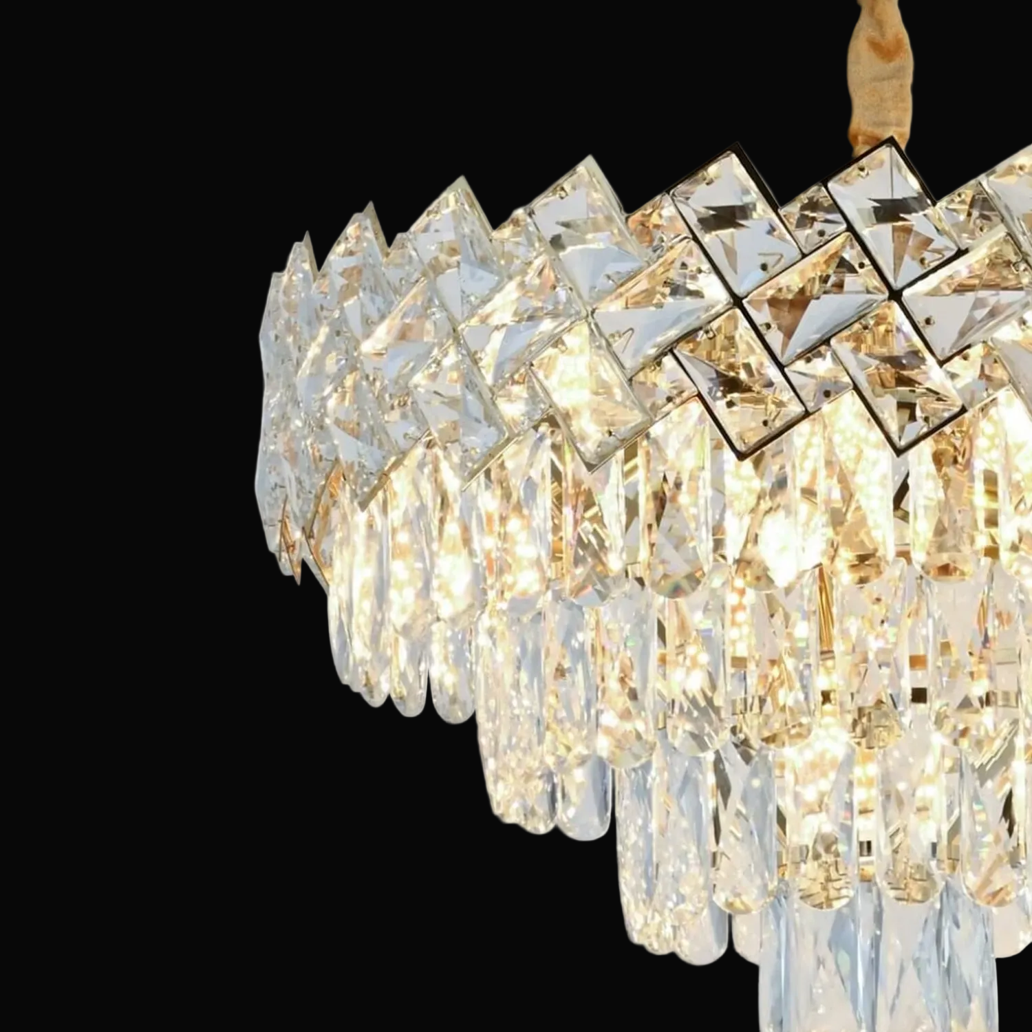 Żyrandol Kryształowy WINDSOR Nobile 5xE14, Średnica 39cm, Błyszczące Złoto, Regulowana Wysokość Żyrandole Kryształowe Domyślny Tytuł Alessandro Design