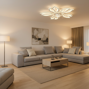 Żyrandol LED ANEMO Fan z pilotem, 30W, G61cm, światło zimne/neutralne/ciepłe, metal i plastik, biały