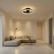 Żyrandol LED VEYA z pilotem, 38 W, śr. 50 cm, światło zimne/neutralne/ciepłe, metal i plastik, czarny