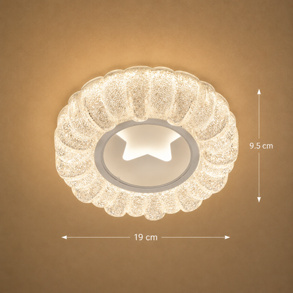 Żyrandol LED STARR Petito, 21 W, średnica 19 cm, światło ciepłe/neutralne/zimne, biały, metal i kryształ