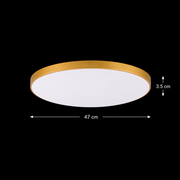 Lampa sufitowa LED SOLIS 47cm 48W Zimne Światło Złota