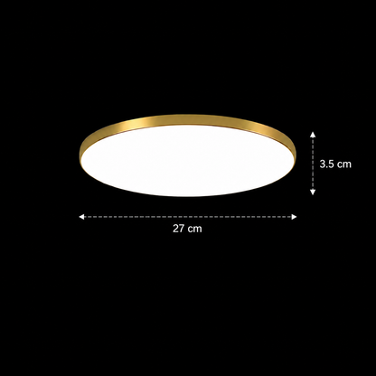 Lampa sufitowa LED SOLIS 27cm 20W Zimne światło Złote Lampy sufitowe LED Domyślny tytuł Alessandro Design