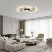 Żyrandol LED KALESA Grande, światło neutralne 4000K, 28W, biały, metal i akryl