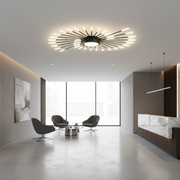 Żyrandol LED KALESA Grande, światło neutralne 4000K, 28W, biały, metal i akryl