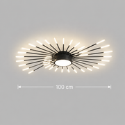 Żyrandol LED KALESA Grande, światło neutralne 4000K, 28W, biały, metal i akryl