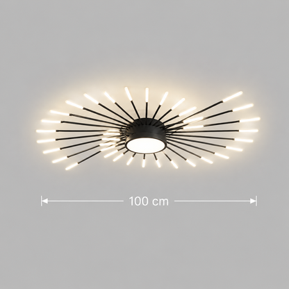 Żyrandol LED KALESA Grande, światło neutralne 4000K, 28W, biały, metal i akryl