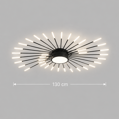 Żyrandol LED KALESA Grande Supremo, Ø130cm, światło neutralne 4000K, 42W, biały, metal i akryl