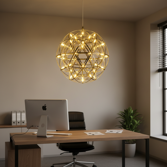 Żyrandol kryształowy LED KILKENNY Culmino, 144 W, światło neutralne, średnica 60 cm, kolor złoty