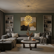 Żyrandol kryształowy LED KILKENNY Culmino, 144 W, światło neutralne, średnica 60 cm, kolor złoty