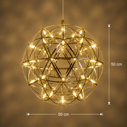 Żyrandol kryształowy LED KILKENNY Culmino, 144 W, światło neutralne, średnica 60 cm, kolor złoty