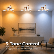 Żyrandol LED CHARM Elegance z pilotem i kryształem, 44W, Ø50cm, 3 źródła, światło zimne/ciepłe/neutralne, możliwość przyciemniania, złoty