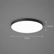 Lampa sufitowa LED SOLIS 27cm 20W Zimne światło, kolor czarny
