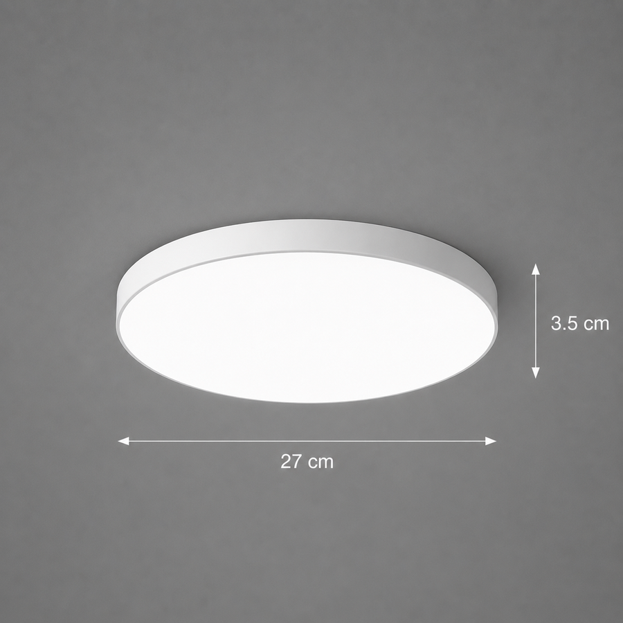 Lampa sufitowa LED SOLIS 27cm 20W Zimne światło, Biała