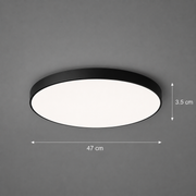 Lampa sufitowa LED SOLIS 47cm 70W Zimne światło Czarna