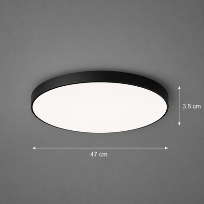 Lampa sufitowa LED SOLIS 47cm 70W Zimne światło Czarna