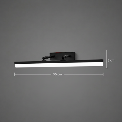 Kinkiet LED, MALAWI, 6W, liniowy, światło ciepłe/neutralne/zimne, czarny