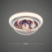 Żyrandol LED UNICORN, 60W, 50cm, światło zimne/ciepłe/neutralne, różowy