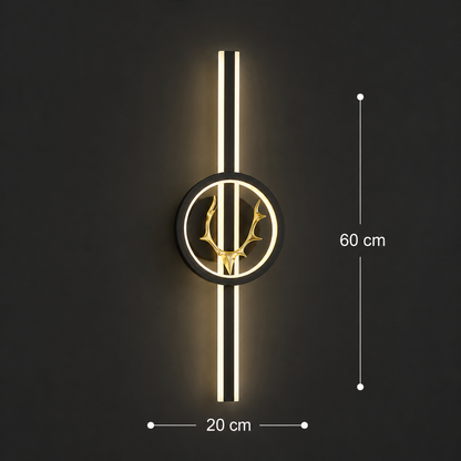 Dekoracyjna lampa LED CERBOS, 42W, 60cm, światło ciepłe/neutralne/zimne, kolor czarny, metal i akryl