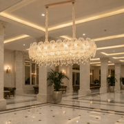 Candelabru Cristal CROWN Supremo 11xE14, Dimensiune 80x30 cm, Inaltime 33 cm, Auriu Lucios, Inaltime Reglabila, Design Elegant Candelabre Cristal Default Title Alessandro Design