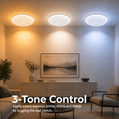 Lampa sufitowa LED 35 cm, 31W, 3000K / 4000K / 6000K, biała, metalowa i akrylowa Lampa sufitowa LED Domyślny tytuł Alessandro Design