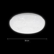 Lampa sufitowa LED 35 cm, 31W, 3000K / 4000K / 6000K, biała, metalowa i akrylowa Lampa sufitowa LED Domyślny tytuł Alessandro Design