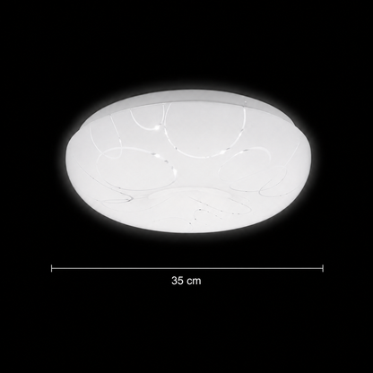 Lampa sufitowa LED 35 cm, 31W, 3000K / 4000K / 6000K, biała, metalowa i akrylowa Lampa sufitowa LED Domyślny tytuł Alessandro Design