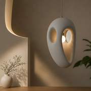 Nowoczesny żyrandol EON Elegance, 49 cm, zwieszany, 1 X E27, szary, metal i pianka, regulowana wysokość