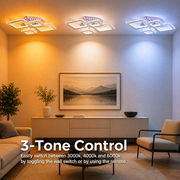 Żyrandol LED z pilotem i kryształem NOVA RHOMBA RGB 95W, 4 kwadraty, światło zimne/ciepłe/neutralne, możliwość przyciemniania, błyszczący chrom Żyrandole i kryształy LED Domyślny tytuł Alessandro Design