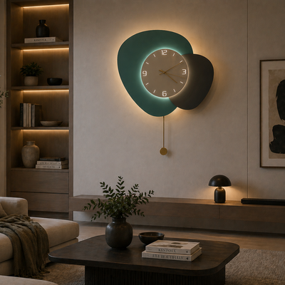 Luna Dekoracyjny kinkiet LED 83W Średnica 120CM Zimne/Neutralne/Ciepłe Światło Czarny